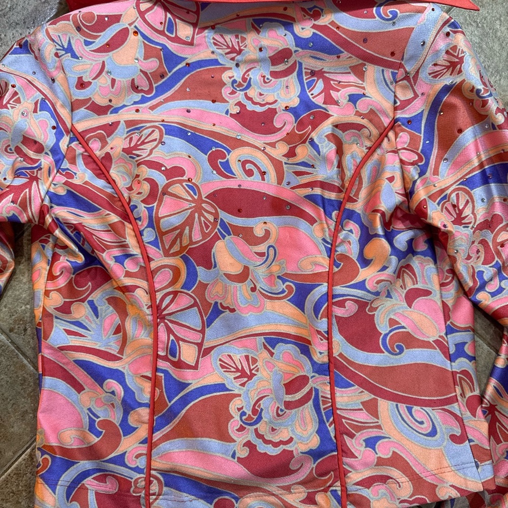 Colorful Floral Women's Blouse Western
